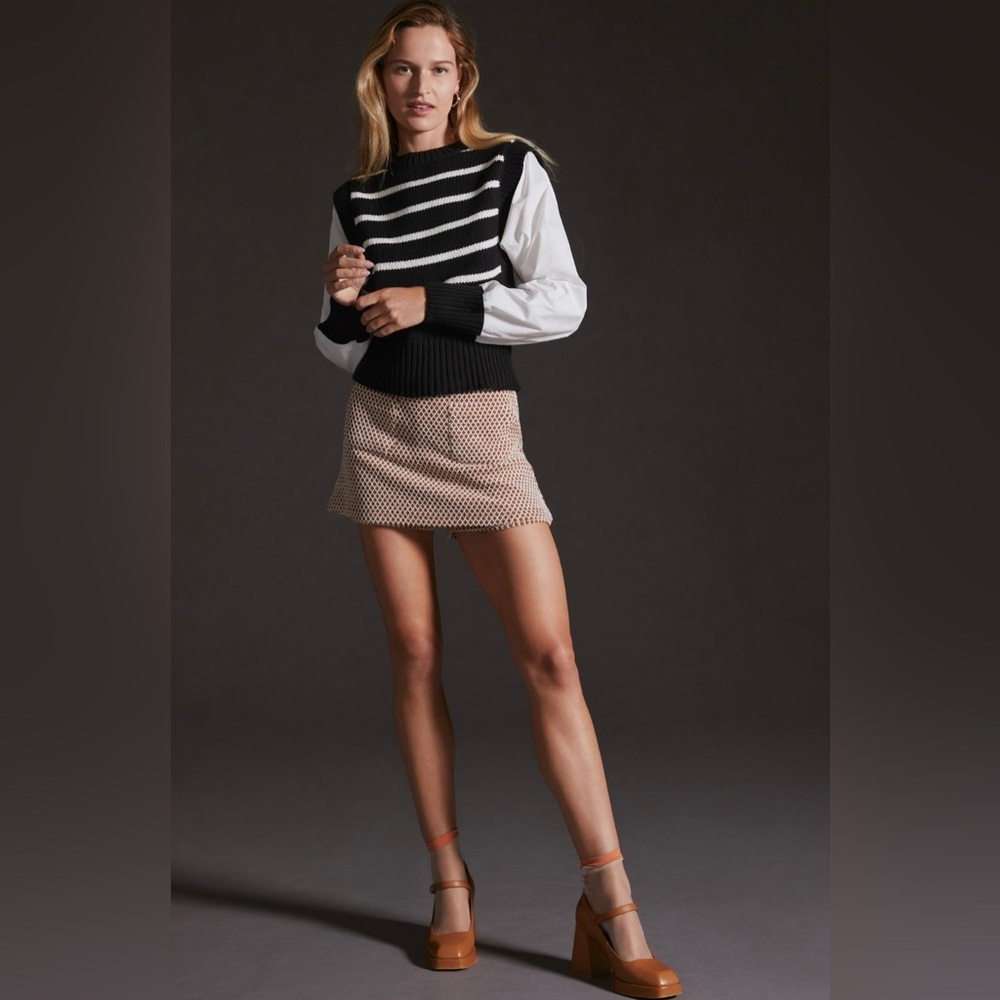 Anthropologie Maeve Mini Skort